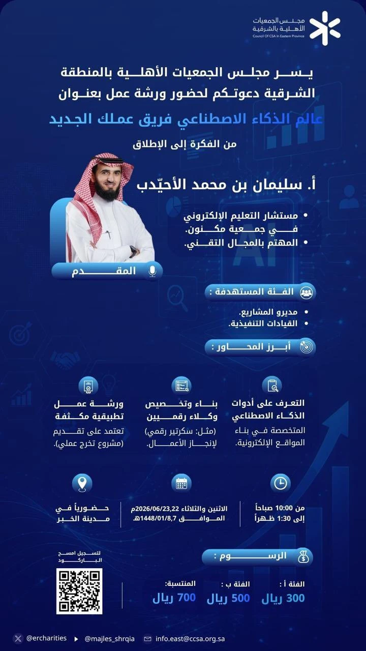 برنامج عالم الذكاء الاصطناعي: فريق عملك الجديد من الفكرة إلى الإطلاق