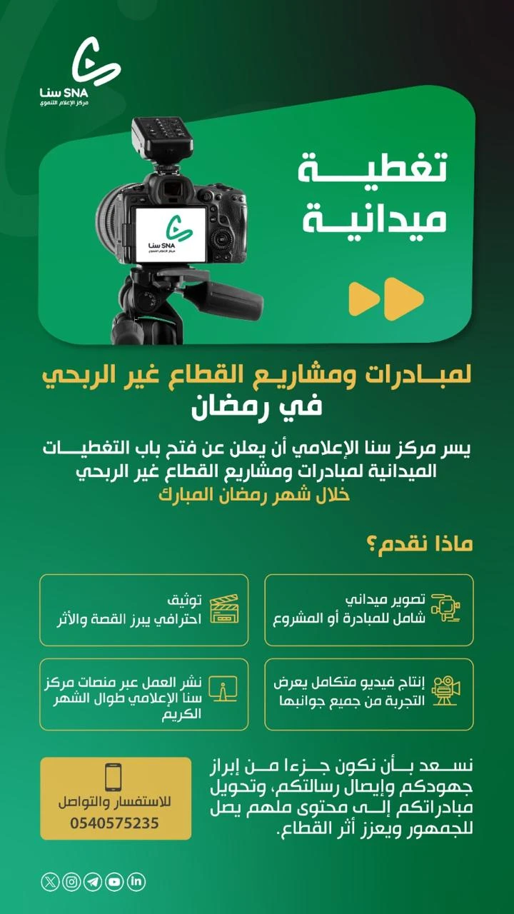 تغطية ميدانية لمبادرات ومشاريع القطاع غير الربحي في شهر رمضان