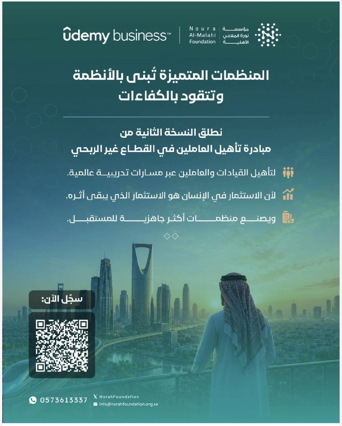 النسخة الثانية من "مبادرة تأهيل العاملين في القطاع غير الربحي"