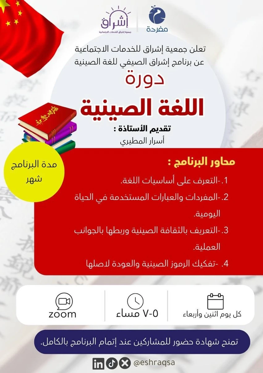 دورة اللغة الصينية