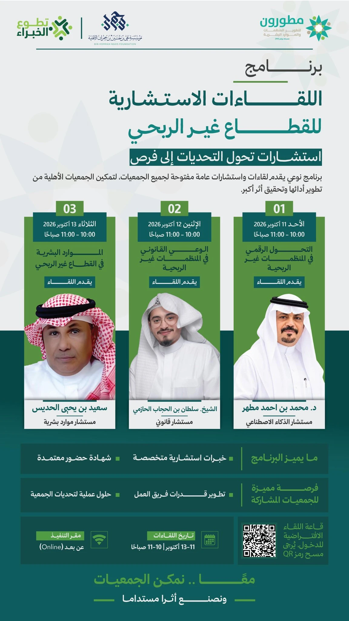 اللقاءات الاستشارية للقطاع غير الربحي
