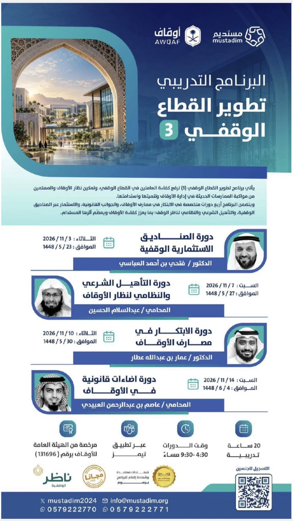 البرنامج التدريبي تطوير القطاع الوقفي 3