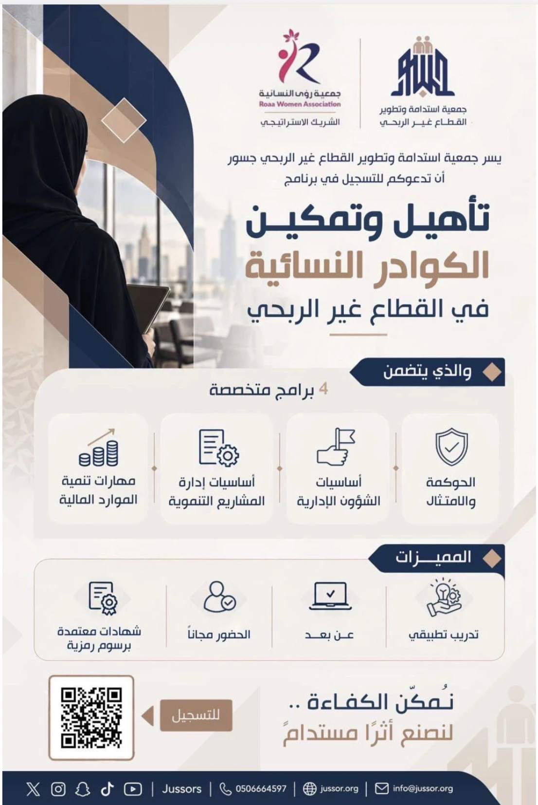 تأهيل وتمكين الكوادر النسائية في القطاع غير الربحي